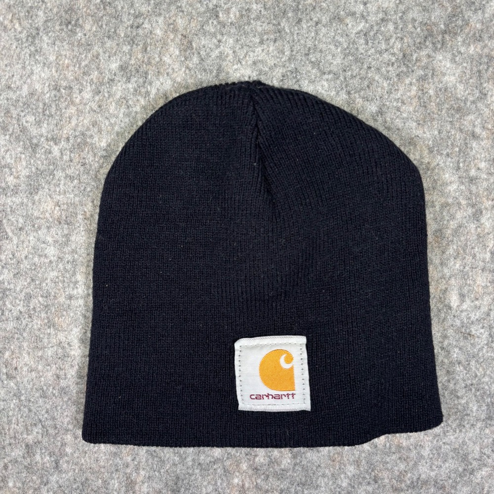 Carhartt Watch Beanie Knit Hat Navy One Size Acrylic A205 Workwear Skater Grunge